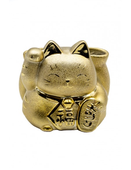 Maneki Neko color Dorato Salvadanaio, portafortuna Giapponese | Japan Primavera