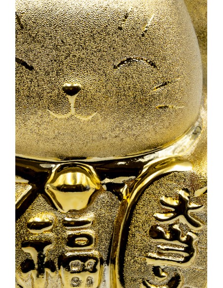 Golden colored Maneki Neko money box, Japanese good luck charm | Japan Primavera