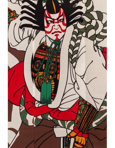 Tenda Noren Giapponese (のれん) - Kabukie Samurai | Japan Primavera