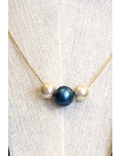 Collana Artigianale Giapponese con Pendente Artigianale Indaco | Japan Primavera 2