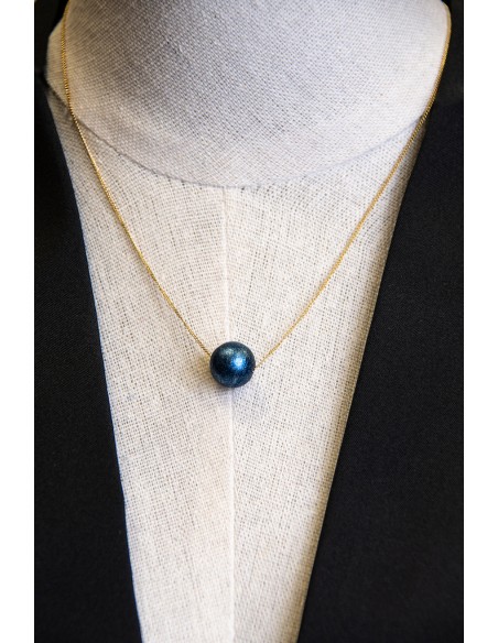 Collana Artigianale Giapponese con Pendente Artigianale Indaco | Japan Primavera