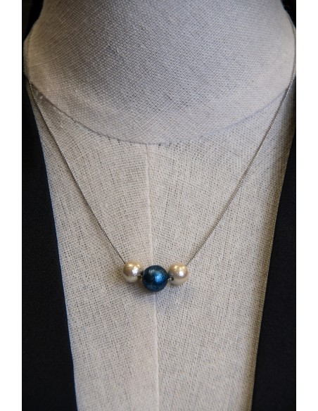 Collana Artigianale Giapponese con Pendente Artigianale Indaco | Japan Primavera