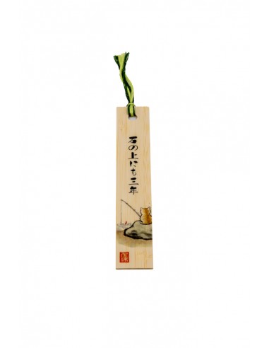Japanese Wooden Bookmark - Maneki Neko | Japan Primavera