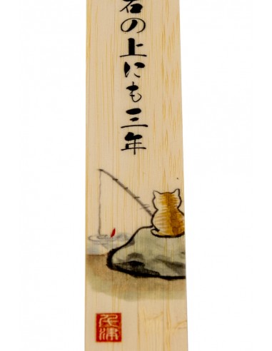 Japanese Wooden Bookmark - Maneki Neko | Japan Primavera