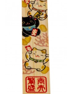 Segnalibro Giapponese in legno - Maneki Neko | Japan Primavera 2