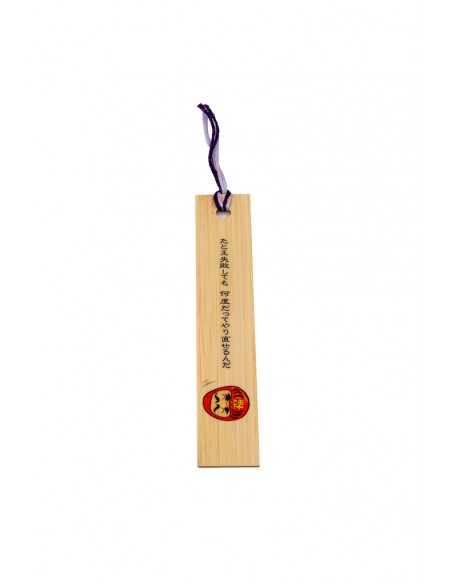 Segnalibro Giapponese in legno - Daruma | Japan Primavera