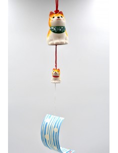 Campanello al vento Furin Giapponese - Shiba Inu | Japan Primavera