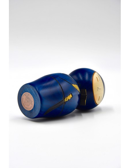 Kokeshi Giapponese, bambola decorativa - Ninja Azzurro | Japan Primavera