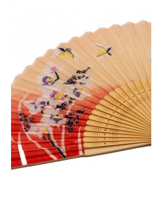 Sensu Ventaglio tradizionale Giapponese in Tessuto - Farfalle | Japan Primavera 2