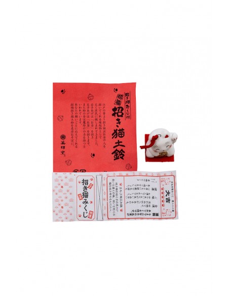 White Maneki Neko, Japanese good luck charm | Japan Primavera