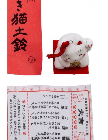 White Maneki Neko, Japanese good luck charm | Japan Primavera