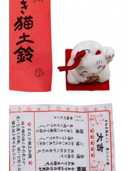 Maneki Neko Bianco, portafortuna Giapponese | Japan Primavera