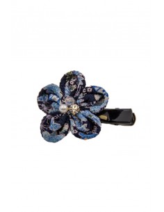 Japanese Hair clip in plastic and Chirimen - Cherry Blossom | Japan Primavera