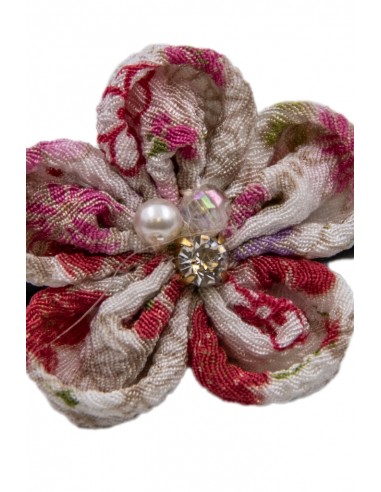Japanische Haarspange aus Kunststoff und Chirimen - Kirschblüten | Japan Primavera