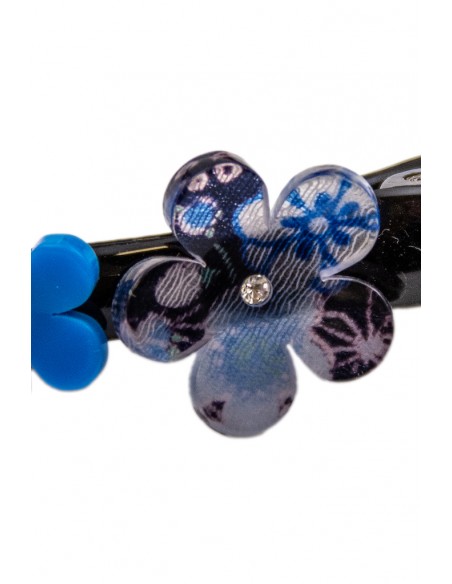 Hair clip in plastic and Chirimen - Cherry Blossom | Japan Primavera