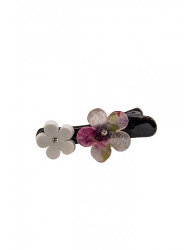 Hair clip in plastic and Chirimen - Cherry Blossom | Japan Primavera