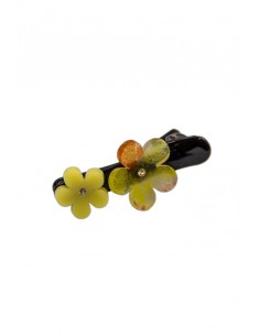 Hair clip in plastic and Chirimen - Cherry Blossom | Japan Primavera