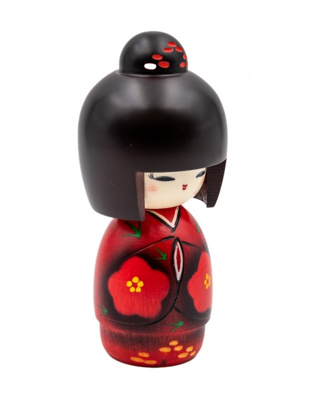Kokeshi Giapponese, bambola decorativa - Sorriso (Hohoemi) | Japan Primavera