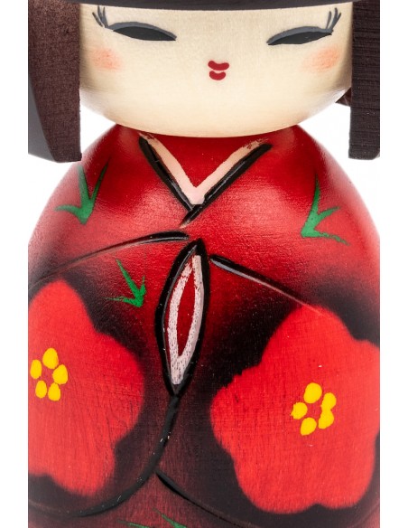Japanese Kokeshi, decorative doll - Smile (Hohoemi) | Japan Primavera