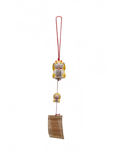 Japanisches Furin windspiel - Katze duo Gestromt | Japan Primavera