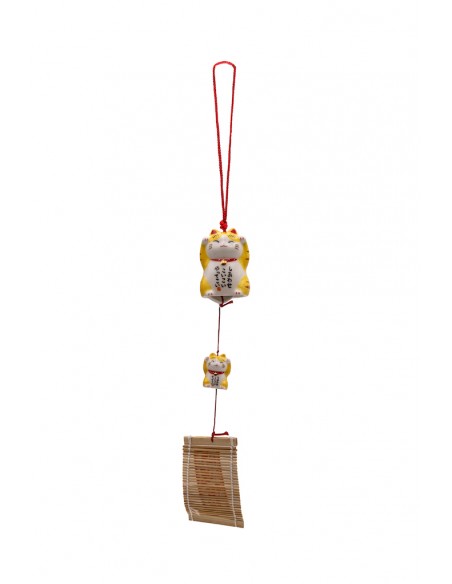 Japanese Furin wind Chime - Cat duo Brindle | Japan Primavera