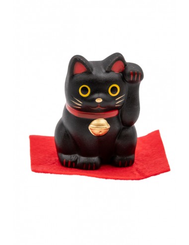 Maneki Neko Nero, portafortuna Giapponese - zampa a sinistra alzata | Japan Primavera