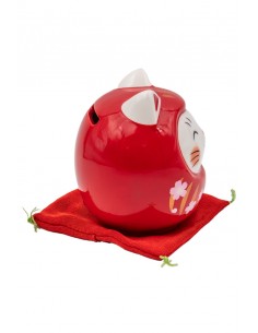 Daruma Katze, Japanische Glücksbringer - Spardose | Japan Primavera 2