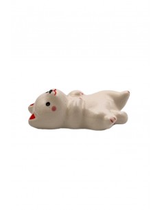 Shiba Inu Stäbchenhalter, Weiße Farbe | Japan Primavera