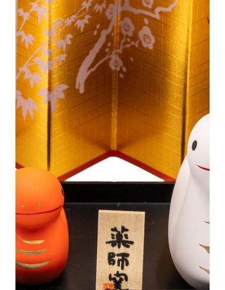 Duo Serpente Bianco e rosso, portafortuna Giapponese | Japan Primavera