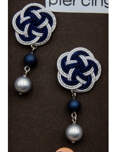 Japanese Handcrafted Lobe Pendant Earrings - Mizuhiki | Japan Primavera 2