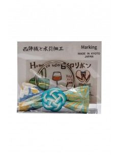 Japanisches Amulett Mizuhiki aus Nishijin Stoff | Japan Primavera