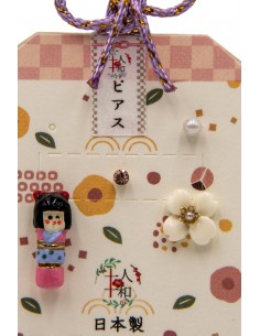 Handgefertigte Japanische Ohrringe mit Lobe | Japan Primavera 2