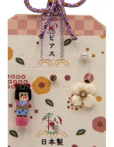 Handgefertigte Japanische Ohrringe mit Lobe | Japan Primavera