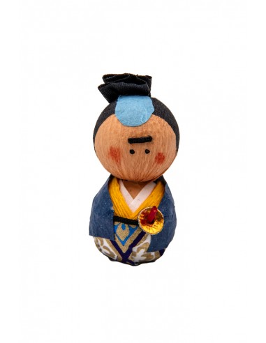 Japanese Okiagari, Decorative Paper Doll - Samurai | Japan Primavera