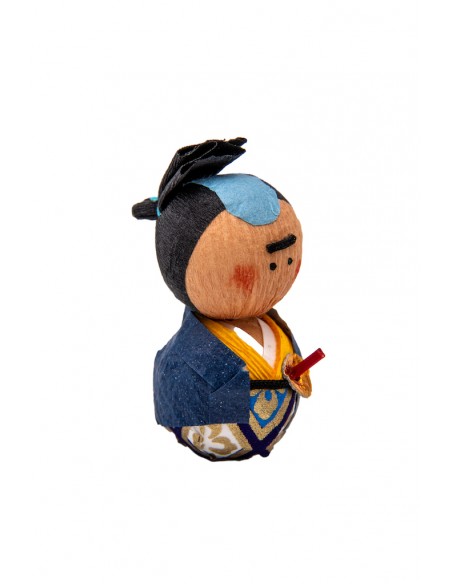 Japanese Okiagari, Decorative Paper Doll - Samurai | Japan Primavera