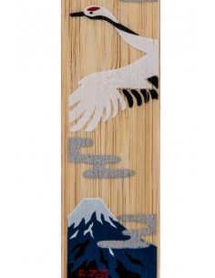Japanese Wooden Bookmark - Crane | Japan Primavera 2