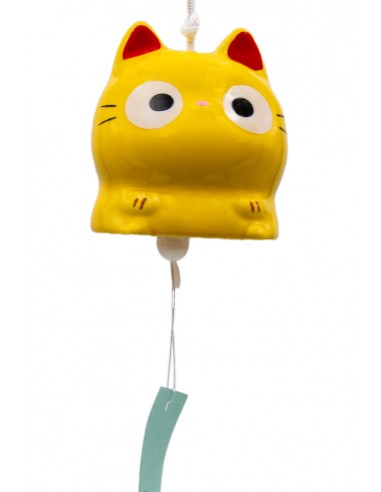Campanello al vento Furin Giapponese - Gatto Giallo | Japan Primavera