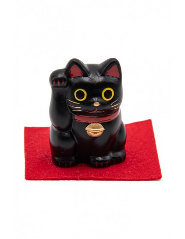 Schwarzer Maneki Neko, Japanischer Glücksbringer | Japan Primavera