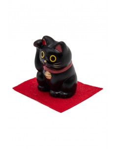 Schwarzer Maneki Neko, Japanischer Glücksbringer | Japan Primavera 2