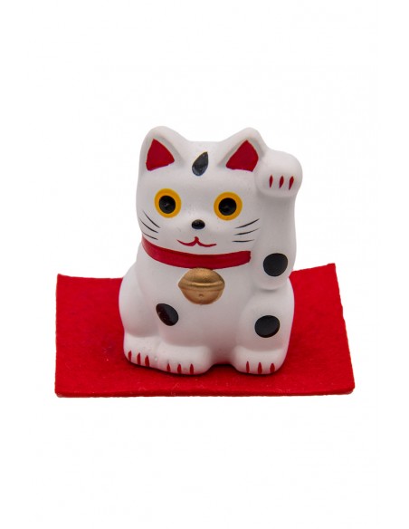 White Maneki Neko, Japanese lucky charm | Japan Primavera