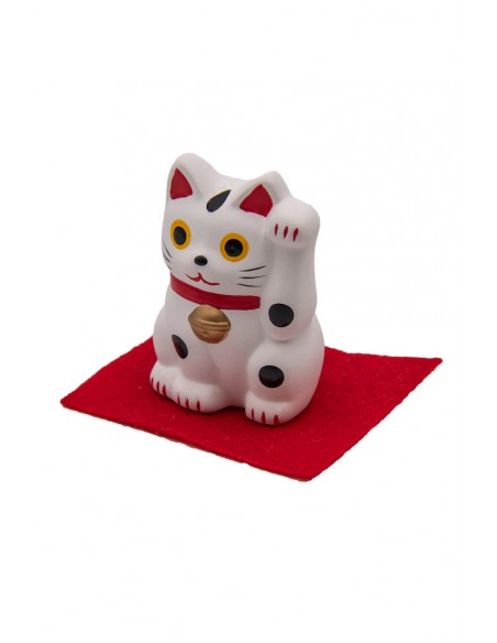 White Maneki Neko, Japanese lucky charm | Japan Primavera