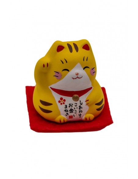 Maneki Neko Giallo, portafortuna Giapponese | Japan Primavera