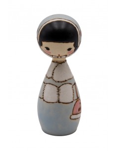 Japanische Handgefertigte Kokeshi, dekorative Puppe | Japan Primavera