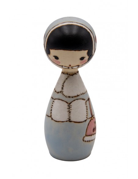 Japanische Handgefertigte Kokeshi, dekorative Puppe | Japan Primavera
