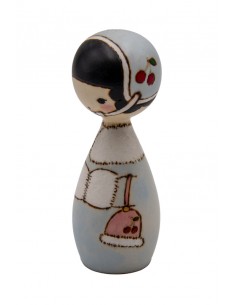 Japanische Handgefertigte Kokeshi, dekorative Puppe | Japan Primavera 2