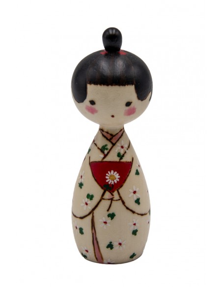 Japanische Handgefertigte Kokeshi, dekorative Puppe | Japan Primavera