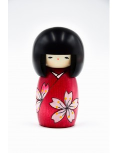 Kokeshi Giapponese, bambola decorativa - Fiore di Ciliegio | Japan Primavera