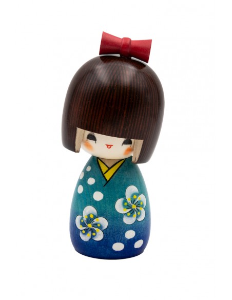 Kokeshi Giapponese, bambola decorativa - Giovane ragazza Koyuki | Japan Primavera