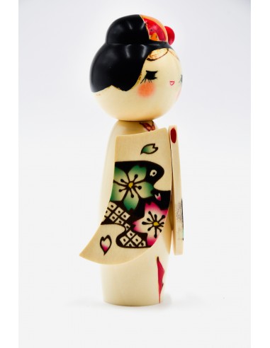Kokeshi Giapponese, bambola decorativa - La Bellezza dei Fiori di Ciliegio (Sakurakomachi) | Japan Primavera