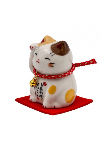 Maneki Neko Calico - rechte Pfote angehoben | Japan Primavera
